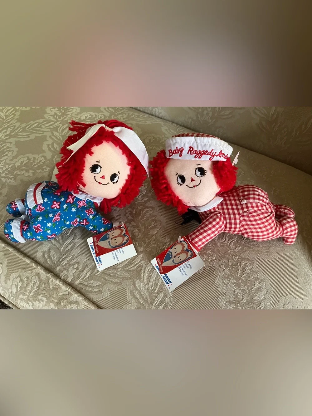 Vintage Baby Raggedy Ann & Andy dolls